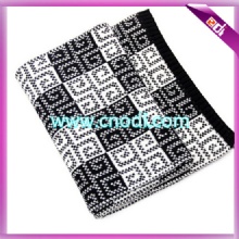 Knitting pattern check scarf