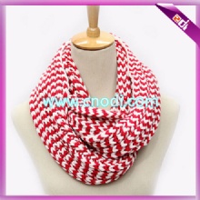 striped knit infinity scarf