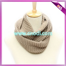 vertical stripe knit infinity scarf