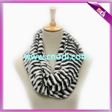 striped knit infinity scarf